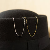 Delicate Elongated Oval Bracelet