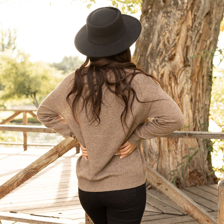 Speckled Sweater - Brown