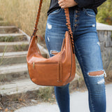 Paisley Shoulder Bag - Cognac