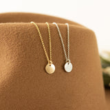 Disc Pendant Necklace