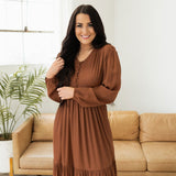 Ellis Dress - Burnt Caramel