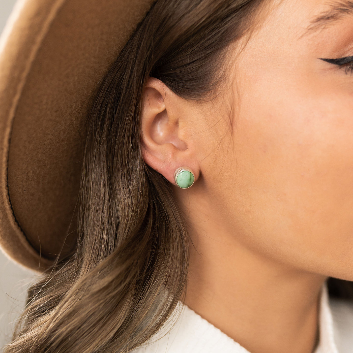 Emerald Valley Stud Earrings (Round/Option 3)