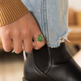 Triple Band Emerald Valley Ring - Size 10
