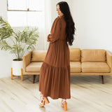 Ellis Dress - Burnt Caramel