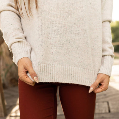 Speckled Sweater - Cream