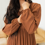 Ellis Dress - Burnt Caramel