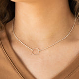 Open Circle Pendant Necklace