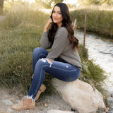 Emma Sweater - Ash Green