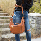 Paisley Shoulder Bag - Cognac