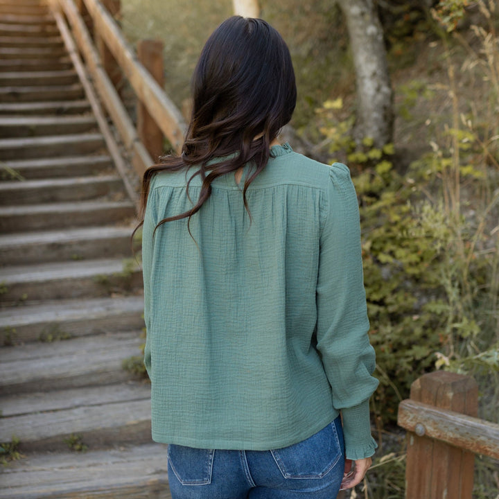 Sloane Blouse - Spruce