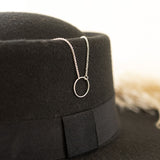 Open Circle Pendant Necklace