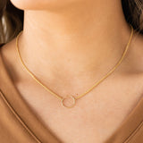 Open Circle Pendant Necklace