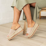 Eva Wedges - Beige