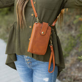 Iris Cell Phone Purse - Brown