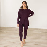Ellie Microfiber Set - Eggplant