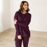 Ellie Microfiber Set - Eggplant