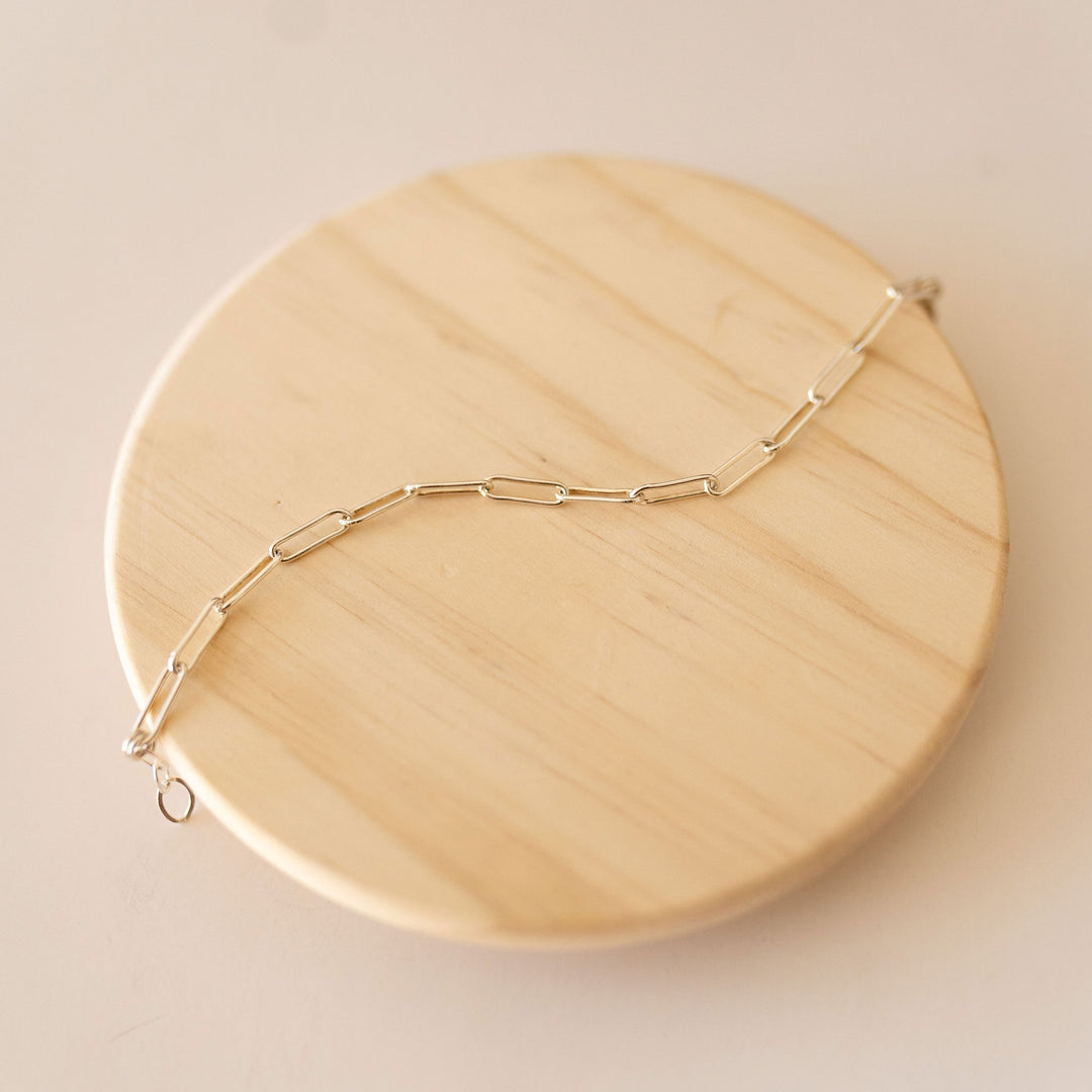 Elongated Oval Necklace