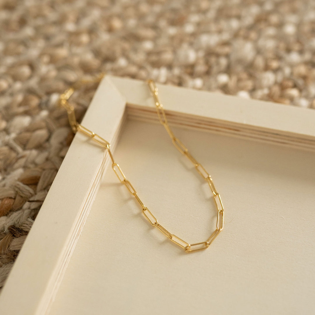 Elongated Oval Necklace