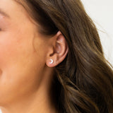 Moon Post Earrings