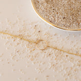 Open Circle Pendant Bracelet