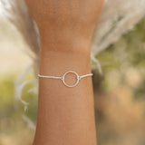 Open Circle Pendant Bracelet