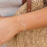 Open Circle Pendant Bracelet