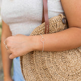 Open Circle Pendant Bracelet