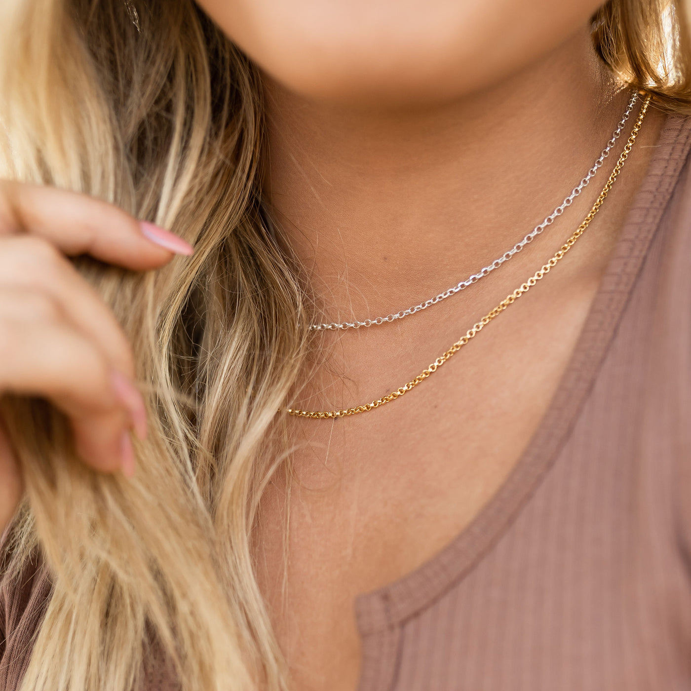 Thin Rolo Necklace